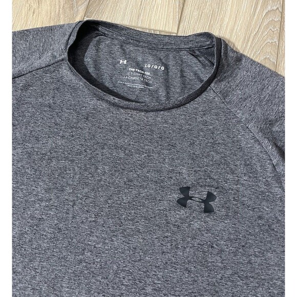 Under Armour Tech Tee Gray Short Sleeve Athletic Shirt Mens Sz Large - Picture 3 of 9